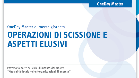 Immagine Operazioni di scissione e aspetti elusivi | Euroconference
